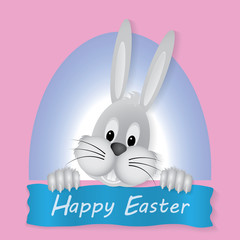 Happy Easter Bunny Rabbit Vector