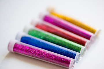 Fototapeta premium sequins in tubes makeup