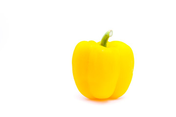 Fresh sweet pepper isolated on white background