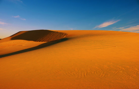 Wonderful landscape for Vietnam travel, Bau Trang sand hill © xuanhuongho