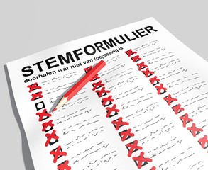 Obraz premium stemformulier - omslachtig