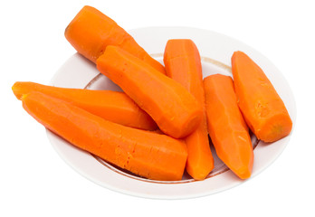 carrots on a white background