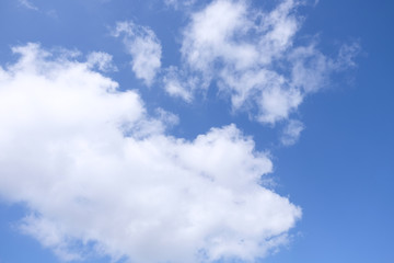 Cloud and clear sky.