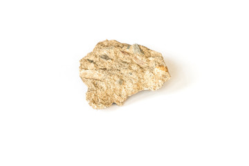 piece of cement (rock) on white background