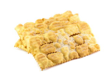 Chiacchiere di carnevale con zucchero 