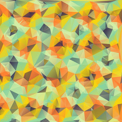 Fototapeta premium Abstract colorful mosaic pattern of geometric shapes in vector. Creative technologies background.