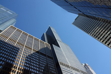 Fototapeta na wymiar Downtown Chicago skyline, USA