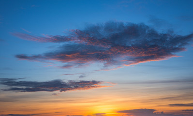 sunset and sunrise sky.