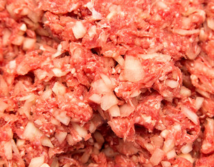 minced meat as a background