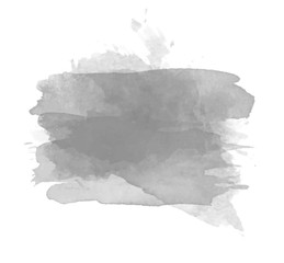 Grey watercolor splash vector