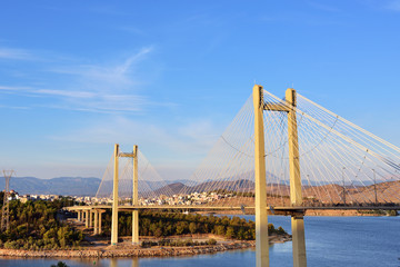 Fototapeta na wymiar Bridge in Chalcis, Greece
