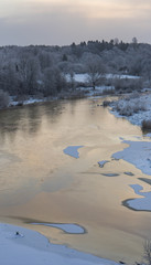 Frozen river