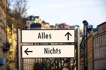 Fototapeta premium Schild 206 - Alles