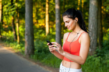 A young woman in training