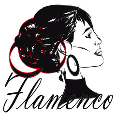 Woman, flamenco dancer