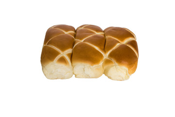 Bread isolated on white background