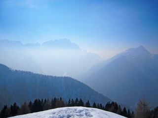 Winter mountains, Alps