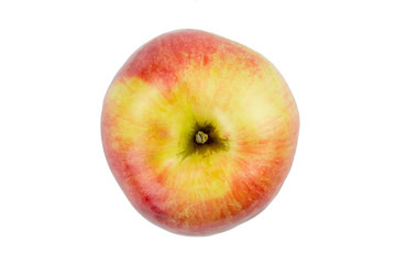 Apple red orange isolated on white