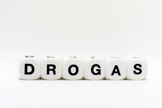 drogas, dice letters