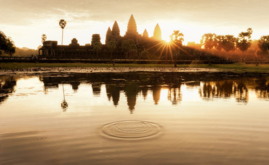 Angkor Wat , Landmark in Siem Reap, Cambodia. Angkor wat inscribed on the UNESCO World Heritage...