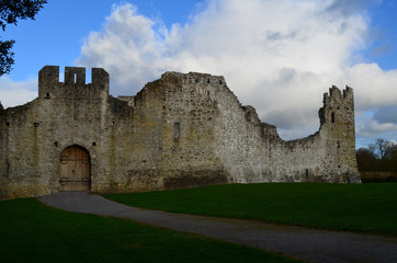 Stone Walls of Desmond Castle in Adare Ireland