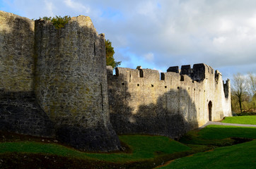 Thick Castle Walls of Desmond Castle in Ireland
