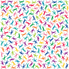 Colorful people background