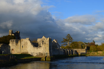 River Maigue and Desmond Castle in County Limerick