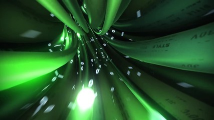 Wires cables fly through data internet power grid electric circuit fiber 4k