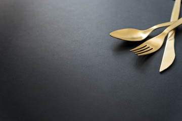 cutlery set of fork, knife and spoon