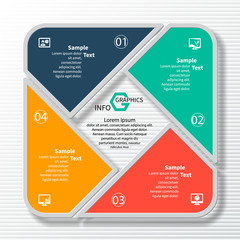 Abstract 3D Paper Infographics