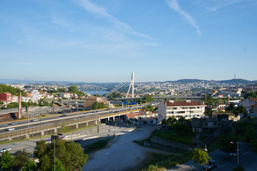 Fototapeta premium View of Porto from Dragon Stadium