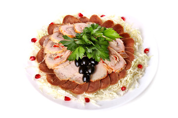 Stuffed meat pieces with a parsley and nuts