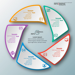 Abstract 3D Paper Infographics