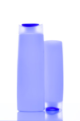 shampoo and conditioner. Cosmetic bottle