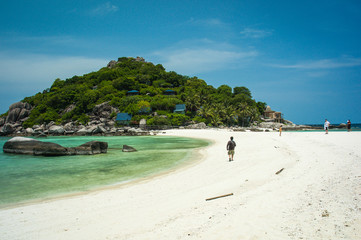 Asian tropical beach paradise at Nang Yuan Island, Thailand