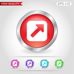 Send icon. Button with send icon. Modern UI vector.