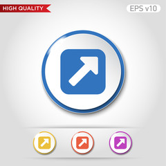 Send icon. Button with send icon. Modern UI vector.