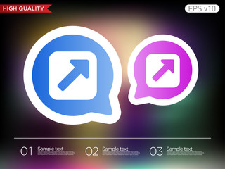 Send icon. Button with send icon. Modern UI vector.