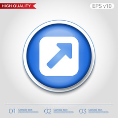 Send icon. Button with send icon. Modern UI vector.