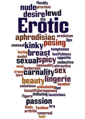 Erotic, word cloud concept 4