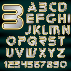 Vector Paper Graphic Alphabet Set