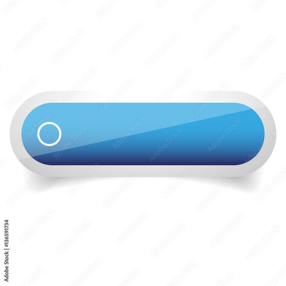 Poster empty vector glossy button