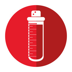 laboratory test tube cork shadow vector illustration eps 10