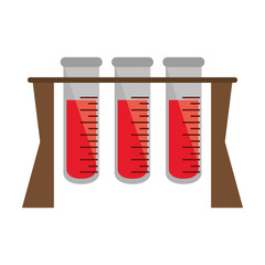 test tube rack medicine laboratory vector illustration eps 10