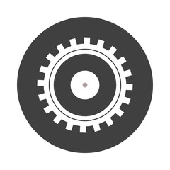 one isolatd roud settings icon