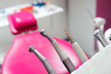 Naklejka premium Dental equpments in dental office
