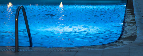 Blue swimming pool