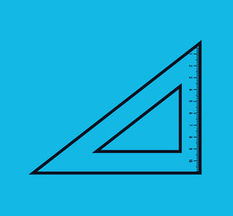 rules school supply icon vector illustration design