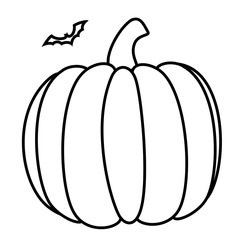 halloween pumpkin card icon vector illustration design